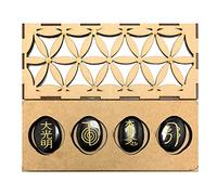 Lamare Set Minerales 7 CHAKRAS en caja madera (Reiki)