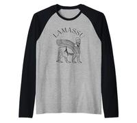 Lamassu León Alado Mesopotamia, Civilización Antigua Camiseta Manga Raglan