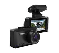 LAMAX Cámara de salpicadero T10 Real 4K con GPS, cámara de velocidad Allerts (50 países), WiFi + aplicación móvil, gran angular de 170°, soporte magnético, pantalla de 2.44 pulgadas, Full HD 60 FPS,