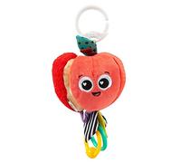 LAMAZE Archer The Apple, Clip on Pram and Pushchair Newborn Baby Toy, Sensory Toy for Babies with Colours and Sounds, Development Toy for Boys and Girls Aged 0 to 24 Months, Multicoloured