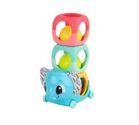 Lamaze Bloques de apilamiento, sonajero y rollo, juego sensorial para recién nacidos, juguete apilable y sonajero para niños, regalo de baby shower para nuevos padres, juguetes de sonajero para bebés,