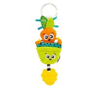 LAMAZE Candy The Carrot, Mini Clip on Pram and Pushchair Newborn Baby Toy, Sensory Toy for Babies with Colours and Sounds, Development Toy for Boys and Girls Aged 0 Months +, Multicoloured