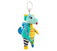 Lamaze de Bizak, Daphe la Dragona, Juguete Sensorial Bebé, Dragona con Varias Texturas que Ruge al Agitarla, Incluye Anilla Clip y Cola para Morder