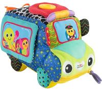 LAMAZE Freddie's Activity Bus Baby Toy, Plush Sensory Toy with Flaps & Discovery Mirror for Sensory Play, New Baby Gifts for Toddlers Boys & Girls from 18 Months, 2, 3+ Year Olds