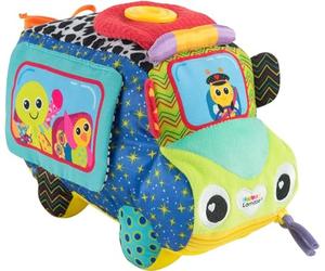 LAMAZE Freddie's Activity Bus Baby Toy, Plush Sensory Toy with Flaps & Discovery Mirror for Sensory Play, New Baby Gifts for Toddlers Boys & Girls from 18 Months, 2, 3+ Year Olds