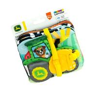 Lamaze John Deere Farm to Table Journey, libro de bebé plegable suave con paneles de colores y blanco y negro, sonidos fruncidos, pipas, cintas, mordedor, juguetes sensoriales para