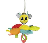 Lamaze Juguete de Asiento de Coche y Cochecito con Clip - Buzzy The Bee - Juguetes arrugados para Asiento de automóvil y Juguetes para cochecitos - Juguetes sensoriales para bebés - Juguetes de Viaje