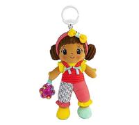 LAMAZE Muñeca Jasmine, con Anilla llevero, Texturas Divertidas para bebés +0 años, estimulación sensorial, Multicolor, Bizak (30692491)