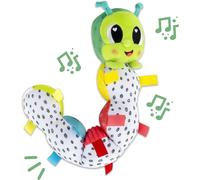 Lamaze Juguete sensorial Oruga inquieta, cuerpo flexible y campanilla, 0-6 meses