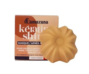 Lamazuna Brillo de queratina sólida - Máscara y acondicionador