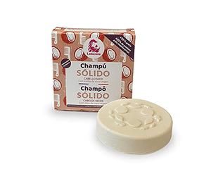 Lamazuna Champú sólido de vainilla y coco para cabello seco, 70 ml
