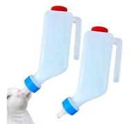 Lamb Bottle - 21 x 8,5 x 6 cm Goat Bottle | Goat Milk Water Drinker with Scale | Lamb Milk Bottles | for Farm Barn Ranch Fence Outdoor Livestock Dwarf Doeling