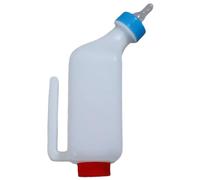 Lamb Feeder Bottle - milk feeder, small animal nursing bottle, soft nipple design | hangable veterinary feeding bottle with accurate measurement, durable lamb drink bottle for goat kids, farm animal c
