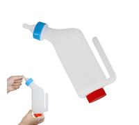 Lamb Feeding Bottle - Bottle Lamb Bottle - Milk Bottles with Measurement Scale for Lambs, Kid Goats, and Calves - Ergonomic Design with Soft Pepple - Small Animal Feeder for Farm Livestock, Outdoor