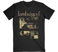 Lamb of God - T-Shirt # L Unisex Black # Album Collage