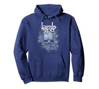 Lamb of God Vans Skull Sudadera con Capucha, Unisex para Adultos, Azul Marino, L