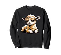 Lamb with Sunglasses Cool Farm Animal Sheep Sudadera
