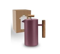 LAMBDA COFFEE CALDERA Thermo French Press Acero Inoxidable Brave Red I 3 tamaños disponibles I Cafetera de acero inoxidable I Cafetera de café I Prensa de café rojo 0,6 l (3 tazas)