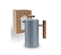 LAMBDA COFFEE Caldera Thermo French Press acero inoxidable I 0,6 litros - 3 tazas Dusk Blue I 3 tamaños disponibles I Cafetera de acero inoxidable | Doble pared: mantiene el calor durante mucho tiempo