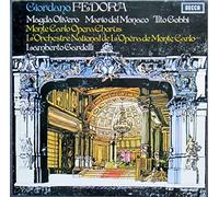 Lamberto Gardelli und L'Orchestre National de l'Opera de Monte Carlo / Magda Olivero / Mario del Monaco / Tito Gobbi / Piero de Palma / Kiri Te Kanawa / Pascal Roge u.a. - Giordano: Fedora (Gesamtaufnahme, italienisch) [Vinyl Schallplatte] [2 LP Box-Set]