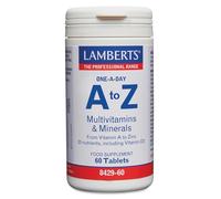 Lamberts A to Z Multi | 60 Tabletas | Una al Día | 23 Nutrientes con Vitamina D3 | De Vitamina A al Zinc | Apto Vegetarianos | Calidad Farmacéutica GMP