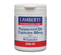Lamberts Aceite de Menta 100 mg | Menta Piperita Pura | Digestión y Bienestar Digestivo | 90 Cápsulas | 90 Días | Calidad Farmacéutica GMP