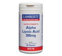Lamberts Ácido Alfa Lipoico 300 mg | Antioxidante y Energía Celular | 90 Tabletas | 90 Días | Calidad Farmacéutica GMP