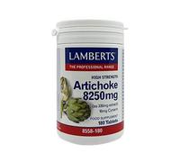 Lamberts Alcachofa Alta Potencia | 7.425 mg Equivalentes | Extracto 22,5:1 Estandarizado al 5% de Cinarina | 180 Tabletas | Calidad Farmacéutica GMP