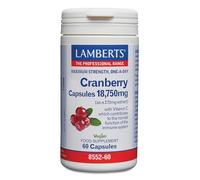 Lamberts Arándano Rojo 18.750 mg | Extracto Concentrado 50:1 | Con Vitamina C | 60 Tabletas | 60 Días de Suministro | Calidad Farmacéutica GMP