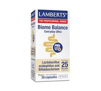 Lamberts Biome Balance Everyday Ultra | 30 Cápsulas DR | Apto para Veganos | 25.000 Millones Bacterias | Lactobacillus Acidophilus y Bifidobacterium Bifidum | Calidad Farmacéutica GMP