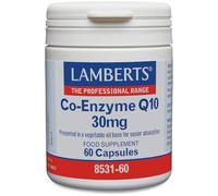 Lamberts Coenzima Q10 30 mg | CoQ10 Kaneka™ Bioidéntica | Ubiquinona 100% Trans | En Aceite Vegetal | 60 Cápsulas | Calidad Farmacéutica GMP