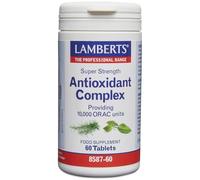 Lamberts Complejo Antioxidantes Super | 10.000 Unidades ORAC | Té Verde, Semilla de Uva y Romero | Extractos Concentrados Ricos en Polifenoles | 60 Tabletas | Calidad Farmacéutica GMP