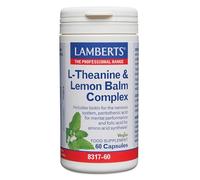 Lamberts Complejo L-Teanina 200 mg + Bálsamo de Limón 6000 mg | Equilibrio y Bienestar Diario | Con Vitaminas B | 60 Cápsulas | 30 Días de Suministro | Calidad Farmacéutica GMP