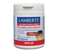 Lamberts Cúrcuma Liberación Rápida 10.000 mg | Extracto 95% Curcuminoides | Absorción Rápida | 60 Tabletas | 60 Días de Suministro | Calidad Farmacéutica GMP