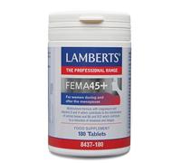 Lamberts FEMA45+ Multivitamínico Mujer 45+ | 180 Tabletas | 28 Nutrientes | Calcio, Magnesio, Vitamina D, K, B6, C y Zinc | Energía, Sistema Inmunitario y Función Hormonal | Calidad Farmacéutica GMP