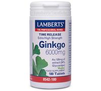 Ginkgo Biloba 180 tabletas de 6000mg - Lamberts