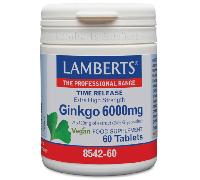 Lamberts Ginkgo Biloba 6000mg 60 Tabletas