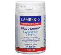 Lamberts Glucosamina y Condroitina | Fórmula Completa con MSM y Extractos Vegetales | Alta Potencia | 120 Tabletas | 40 Días de Suministro | Calidad Farmacéutica GMP
