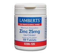 Lamberts Healthcare Zinc 25Mg (As Citrate) (Zinkcitrat) 120 Tabletten (Vegan)