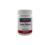 Lamberts Hierro 14Mg (Como Citrato) - Tabletas, Blanco, 100 Unidades