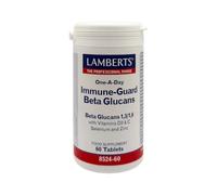 Lamberts Immune-Guard Beta Glucanos | 60 Tabletas | Apto para Vegetarianos | Vitaminas D3, C, Selenio y Zinc | Betaglucanos 1,3/1,6 | Apoyo Sistema Inmune | Calidad Farmacéutica GMP