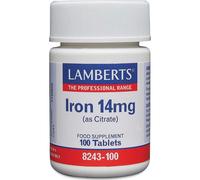 Lamberts Iron 14mg 100 tabletas
