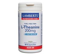 Lamberts L-Teanina 200 mg | Aminoácido del Té Verde | Rápida Liberación | 60 Cápsulas | Una al Día | Bienestar Diario | Calidad Farmacéutica GMP