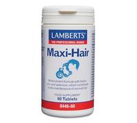 Lamberts Maxi-Hair® | 60 Tabletas | Apto para Vegetarianos | Sin Gluten | 23 Nutrientes Cabello | Zinc 15 mg + Selenio 100 µg + Biotina 350 µg | Para Hombres y Mujeres | Calidad Farmacéutica GMP