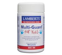 Lamberts Multi-Guard® for Kids | 100 Tabletas Masticables | Sabor Frutos del Bosque | Endulzado con Xilitol Natural | Para 4-14 años | Calidad Farmacéutica GMP