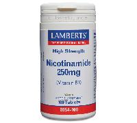 Lamberts Nicotinamida 250mg Vitamina B3 100 Tabletas