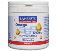 Lamberts Omega 3,6,9 1200mg más Vitamina D3 120 Cápsulas
