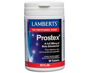 Lamberts Prostex® con Beta-Sitosteroles | 320 mg de Beta-Sitosteroles | Con Zinc, Quercetina, Aminoácidos y Vitaminas D3, C y E | 90 Tabletas | Calidad Farmacéutica GMP