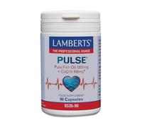 Lamberts Pulse Omega 3 + CoQ10 | 1040 mg Omega 3 (EPA y DHA) + 100 mg Coenzima Q10 | Apoyo Cardiovascular | 90 Cápsulas | 45 Días de Suministro | Calidad Farmacéutica GMP
