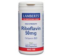 Lamberts Riboflavin 50mg (Vitamin B2), 100 tapasules